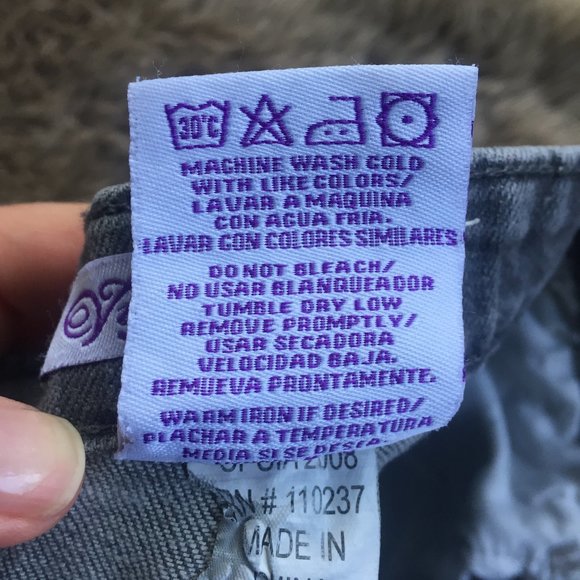 Vigoss grey wash straight leg jeans - size 7G - Picture 10 of 10